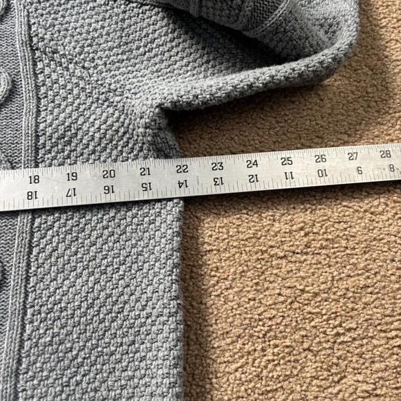 L.L. Bean Signature CableKnit Roll neck Linen Blend Fisherman Sweater Mens Large - Picture 3 of 7